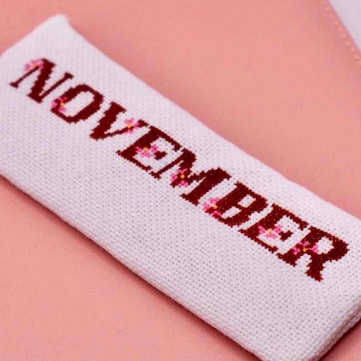 11月のしおり　マーガレットの花　クロスステッチ刺繍 | 4枚目